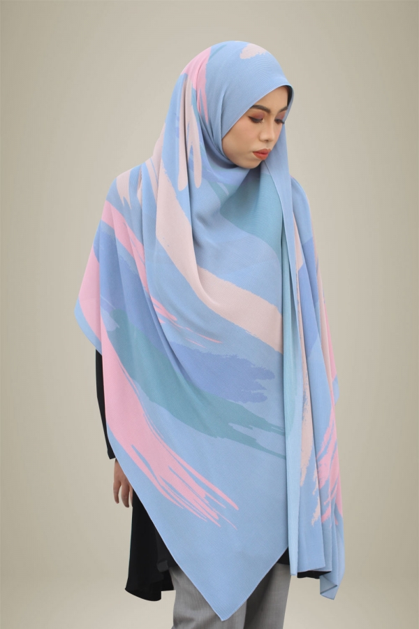 Hasna Lux Pleated - Sky Hasna Lux Pleated - Sky